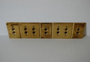 Polished Set of Push Button Switch Plates