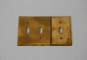 Polished Set of Toggle Switch Plates