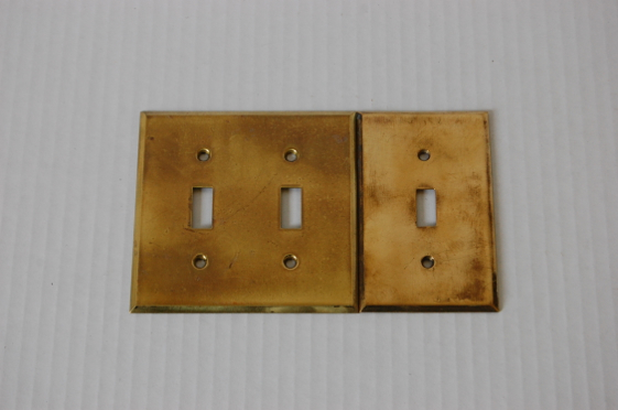 Polished Set of Toggle Switch Plates